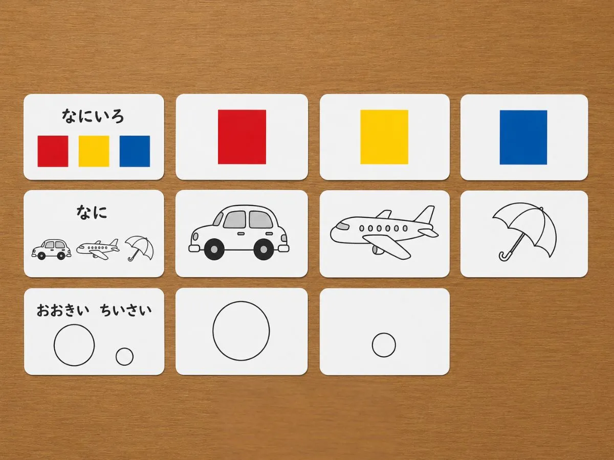 質問カードの種類を説明する