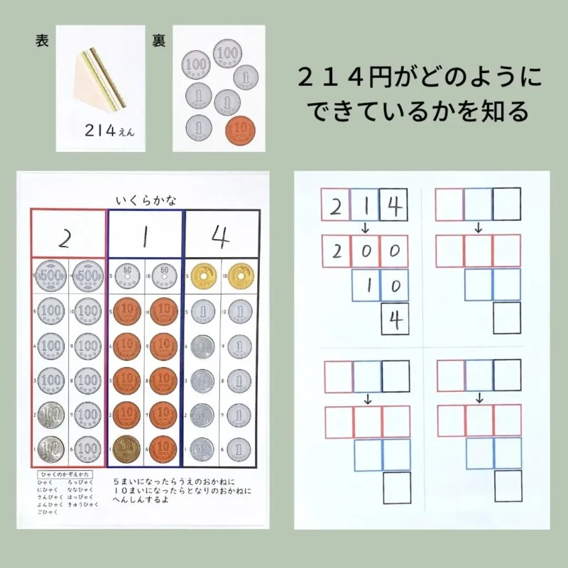 ２１４円のお金の構成